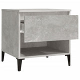 ZNTS Side Tables 2 pcs Concrete Grey 50x46x50 cm Engineered Wood 819557