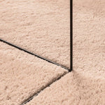 ZNTS Rug HUARTE Short Pile Soft and Washable Blush 140x200 cm 375153