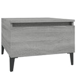 ZNTS Side Tables 2 pcs Grey Sonoma 50x46x35 cm Engineered Wood 819529