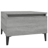 ZNTS Side Tables 2 pcs Grey Sonoma 50x46x35 cm Engineered Wood 819529