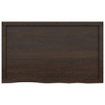 ZNTS Wall Shelf Dark Brown 100x60x cm Treated Solid Wood Oak 363811