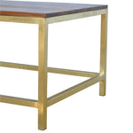 Rectangle Gold Coffee Table IN244