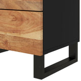 ZNTS Bedside Cabinet 50x33x62 cm Solid Wood Acacia&Engineered Wood 350661