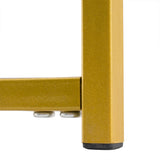 ZNTS [40.5 x 40.5 x 61]cm Simple Cross Foot Single-Layer Glass Round Edge Table 40.5 Round Gold 41611796
