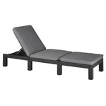 ZNTS Keter Sunlounger with Cushion Daytona Graphite 441306