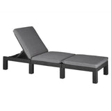 ZNTS Keter Sunlounger with Cushion Daytona Graphite 441306