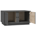 ZNTS Coffee Table Grey 80x50x40 cm Solid Wood Pine 814421