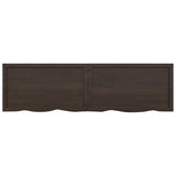 ZNTS Wall Shelf Dark Brown 180x50x cm Treated Solid Wood Oak 363841