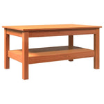 ZNTS Coffee Table Wax Brown 80x50x40 cm Solid Wood Pine 844469