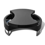 ZNTS Coffee Table Shape-Adjustable High Gloss Black 240425