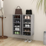 ZNTS Shoe Cabinets 2 pcs Concrete Grey 31.5x35x70 cm Engineered Wood 808990