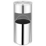 ZNTS Wall Ashtray Dustbin Stainless Steel 26 L 51095