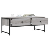 ZNTS Coffee Table Grey Sonoma 101x49x39.5 cm Engineered Wood 837740