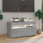 ZNTS TV Cabinet with LED Lights Grey Sonoma 75x35x40 cm 815125