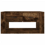 ZNTS Coffee Table Smoked Oak 80x50x40 cm Engineered Wood 816533