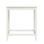 ZNTS Bar Table White 100x50x110 cm Solid Wood Pine 833266