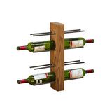 ZNTS Natural Teak Root Wine Rack 8 Bottles Reclaimed Teak Root LAW47