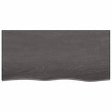 ZNTS Wall Shelf Dark Brown 100x50x cm Treated Solid Wood Oak 363808