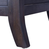 ZNTS Bedside Cabinet Light Black 40x40x45 cm Solid Wood Mahogany 337863