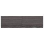 ZNTS Wall Shelf Dark Brown 220x60x cm Treated Solid Wood Oak 363858