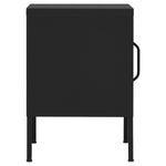 ZNTS Nightstand Black 35x35x51 cm Steel 336214