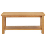 ZNTS Coffee Table 110x55x40 cm Solid Oak Wood 289195