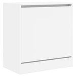 ZNTS Shoe Cabinet White 60x34x63.5 cm Engineered Wood 839938