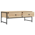 ZNTS Coffee Table Sonoma Oak 101x49x39.5 cm Engineered Wood 837738