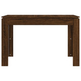 ZNTS Dining Table Brown Oak 120x60x76 cm Engineered Wood 815389