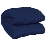 ZNTS Weighted Blanket Blue 150x200 cm 11 kg Fabric 350739