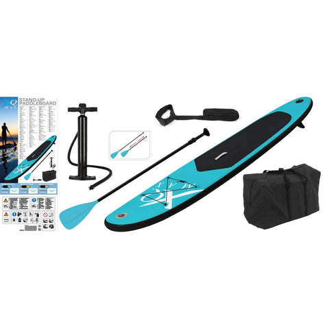 ZNTS XQ Max Stand-up Paddle Board 285 cm Inflatable Blue and Black 441936