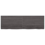 ZNTS Wall Shelf Dark Brown 160x50x cm Treated Solid Wood Oak 363833