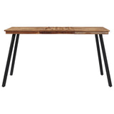 ZNTS Dining Table 148x97x76 cm Solid Wood Teak 358531