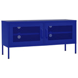 ZNTS TV Cabinet Navy Blue 105x35x50 cm Steel 336235