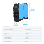 ZNTS 5KW 12V-24V Air Diesel Parking Heater All In One 4 Holes with Remote LCD Monitor 28854949