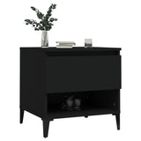 ZNTS Side Tables 2 pcs Black 50x46x50 cm Engineered Wood 819551