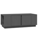 ZNTS Coffee Table Grey 110x50x40 cm Solid Wood Pine 814431
