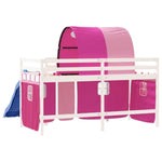 ZNTS Kids' Loft Bed with Tunnel without Mattress Pink 80x200 cm 3207041