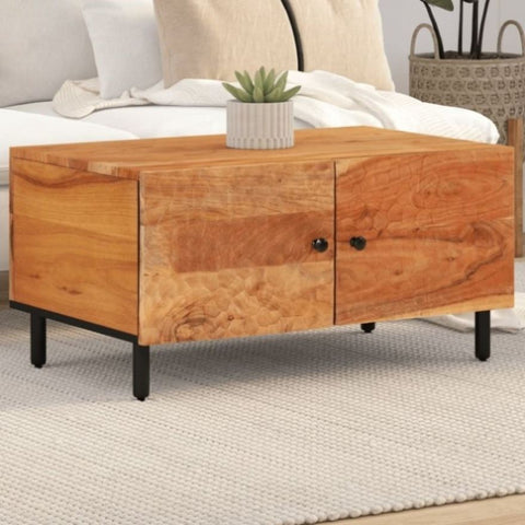 ZNTS Coffee Table 80x50x40 cm Solid Wood Acacia 356860