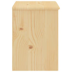 ZNTS Bedside Cabinet Light Wood 35x30x40 cm Solid Pinewood 322221