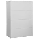 ZNTS Filing Cabinet Light Grey 90x46x134 cm Steel 336295