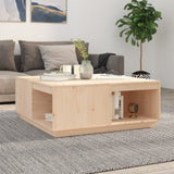 ZNTS Coffee Table 100x101x40.5 cm Solid Wood Pine 814519