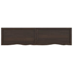 ZNTS Wall Shelf Dark Brown 160x40x cm Treated Solid Wood Oak 363830