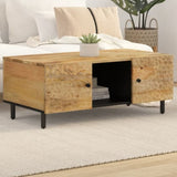 ZNTS Coffee Table 100x54x40 cm Solid Wood Mango 356903