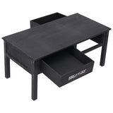 ZNTS Coffee Table Black 100x50x45 cm Wood 284141