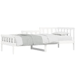 ZNTS Day Bed without Mattress White 80x200 cm Solid Wood Pine 840368