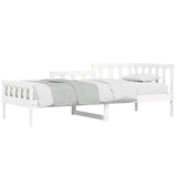 ZNTS Day Bed without Mattress White 80x200 cm Solid Wood Pine 840368