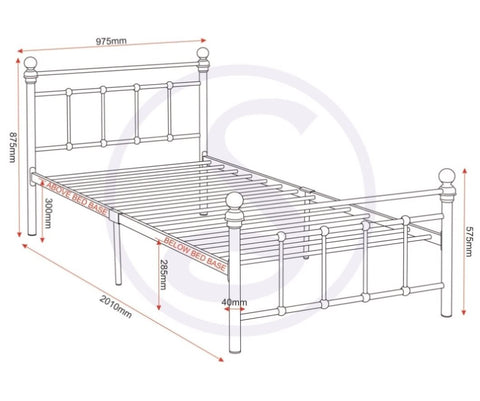 ZNTS Marlborough 3' Bed 200-201-071