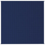 ZNTS Weighted Blanket Blue 200x200 cm 13 kg Fabric 350743