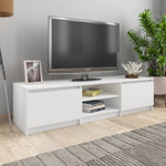 ZNTS TV Cabinet White 140x40x35.5 cm Engineered Wood 800648